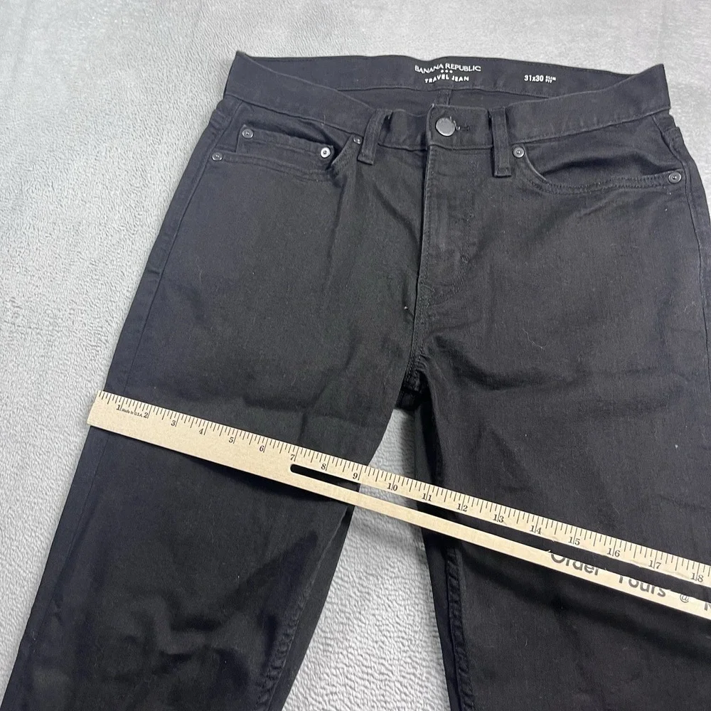 Banana‎ Republic Travel Jean 31x28* Slim Fit Mens Denim Pants Black